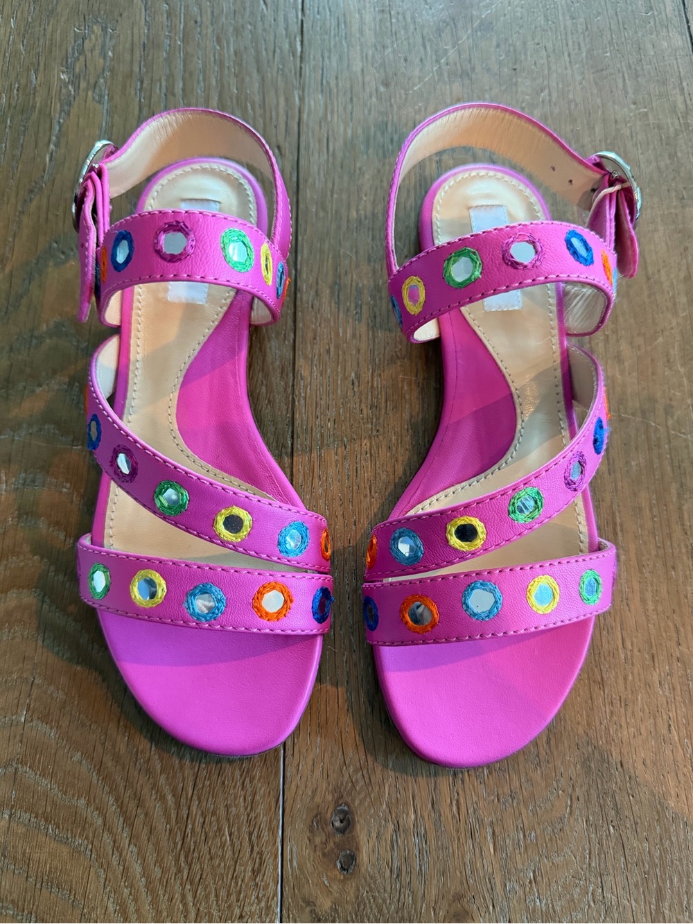 NWOT Moschino Boho Mirror Sandals